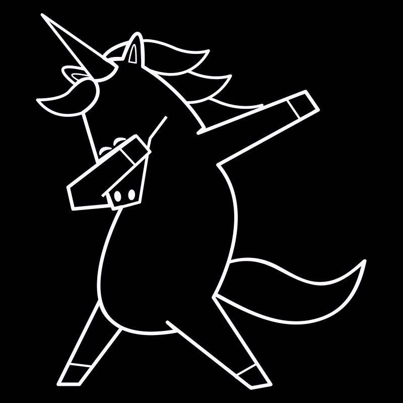 dabbing unicorn