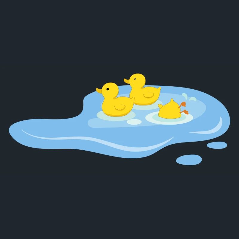 Canards dans une mare