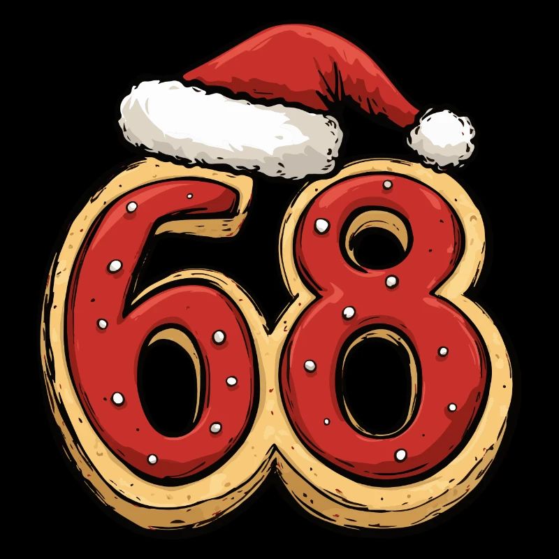 Biscuit de Noël à 68 chiffres