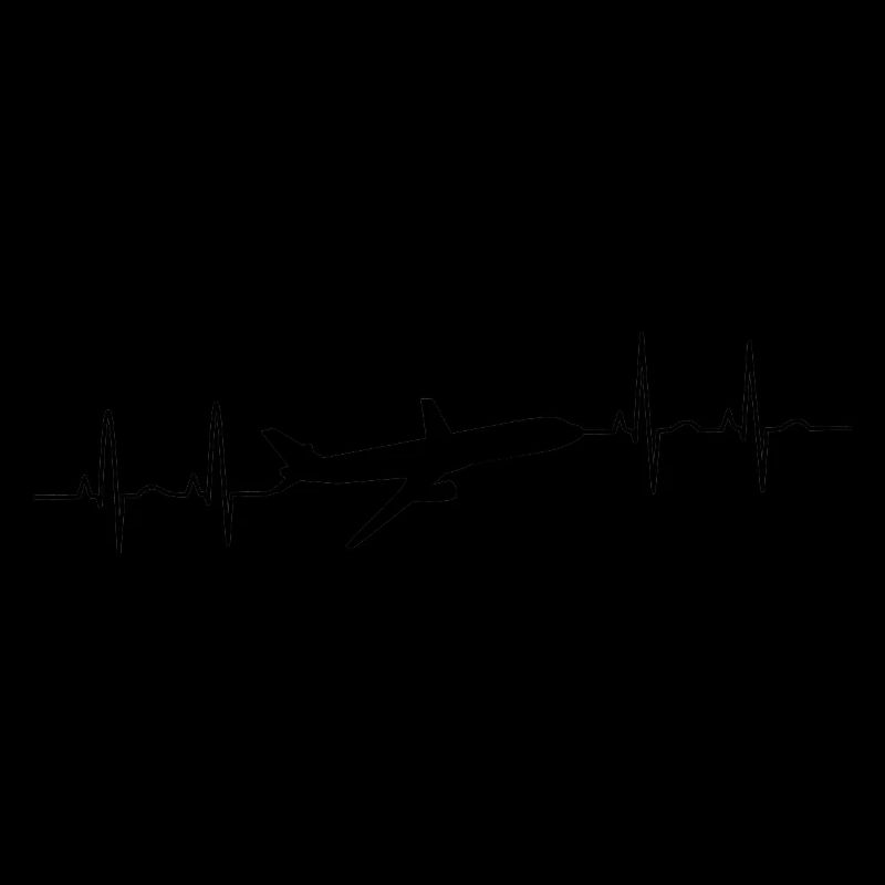 Cardiogramme cardiaque Conception d’avion pour vacances