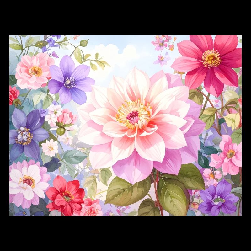 Pastel Flowers for Spring Clothing