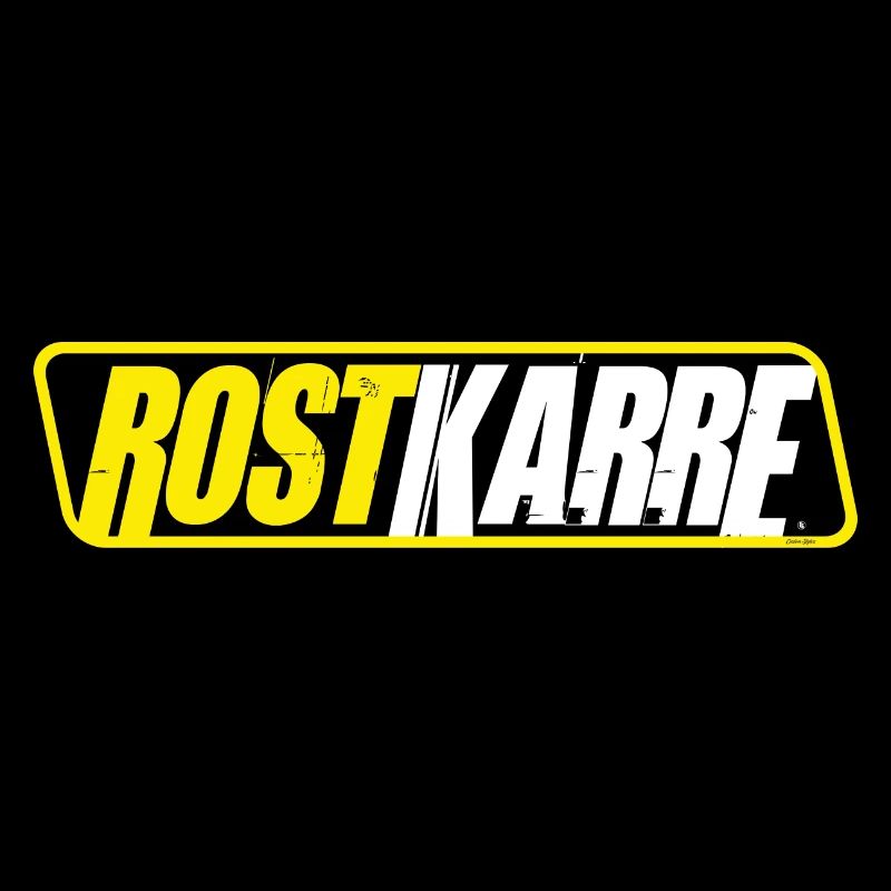 ROSTKARRE - Ratte - Auto - Moped DDR Sticker -