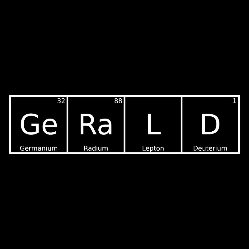 Gerald Name Vorname Chemie Periodensystem Elemente