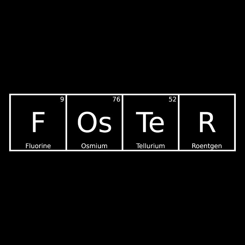 Foster Name Vorname Chemie Periodensystem Elemente