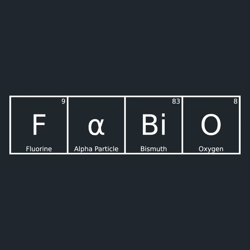 Fabio Surname First name Chemistry Periodic Table Elements
