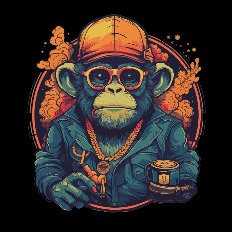 Design Monkey Monkey Trip with Mug Vintage Vibes