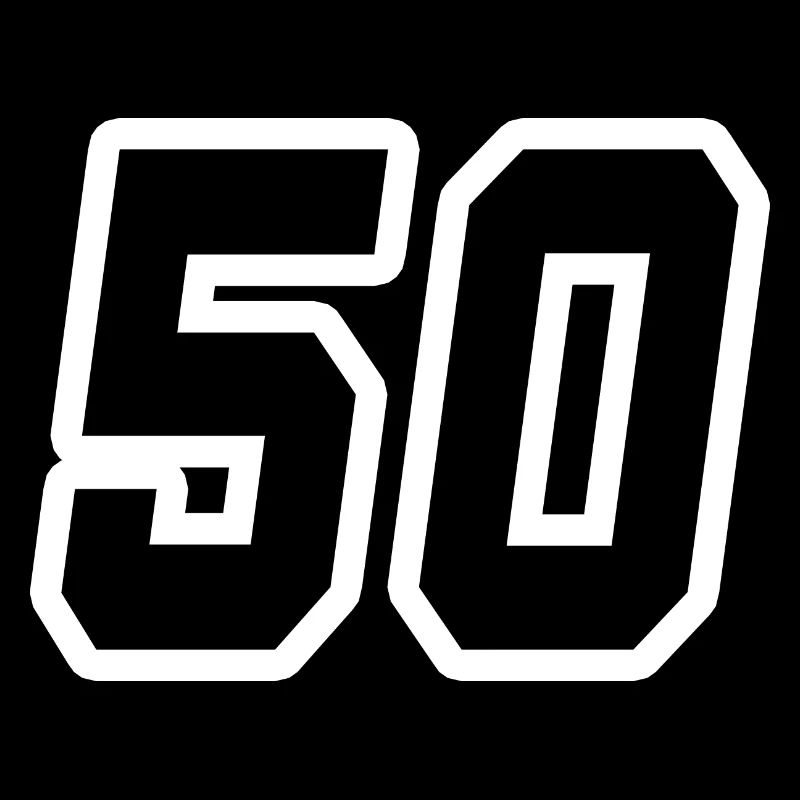 Zahl fünfzig 50