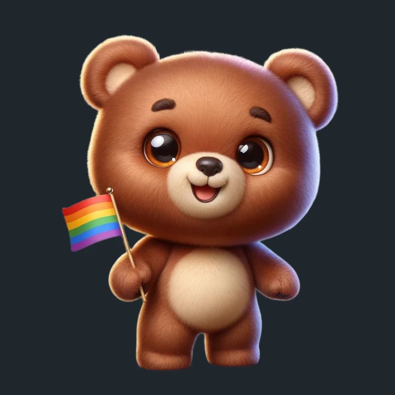 Teddy Tom mit Regenbogenflagge
