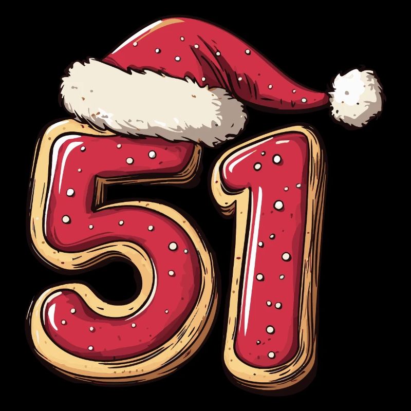 Biscuit de Noël à 51 chiffres