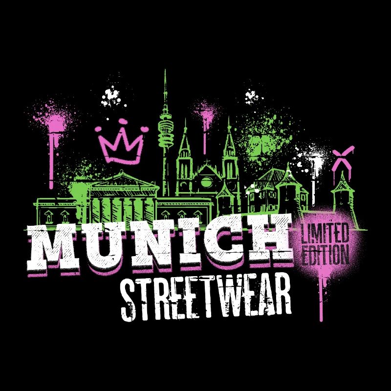Munich Munich Skyline City Germany Graffiti