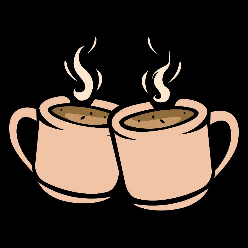 Zwei Kaffeetassen Illustration
