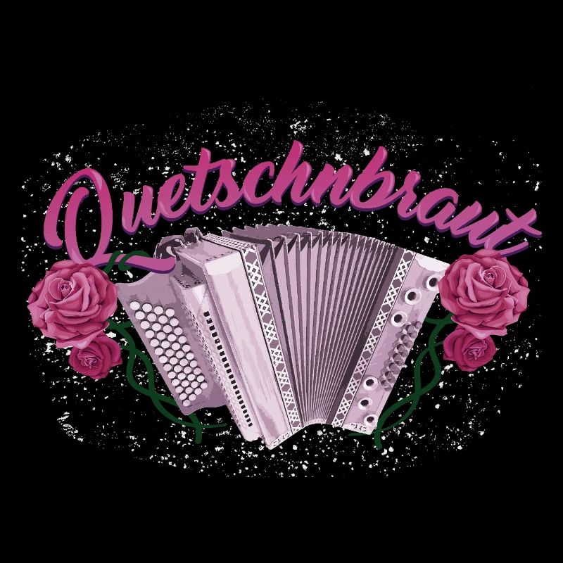 Quetschnbraut - Harmonika mit Rosen