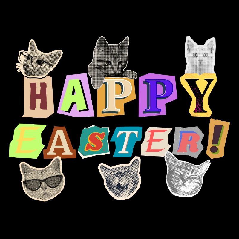 Joyeux chats de Pâques