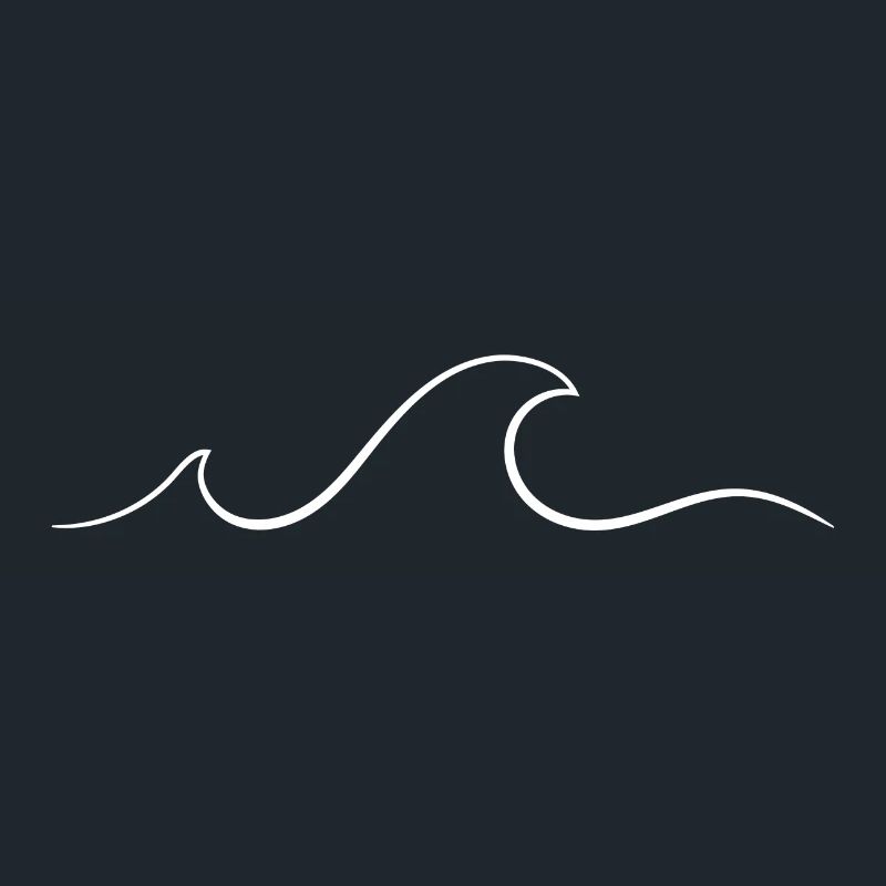 White minimalist wave