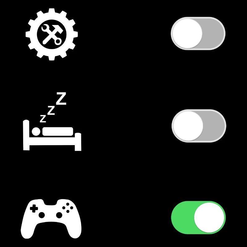 icône travail sommeil jeu