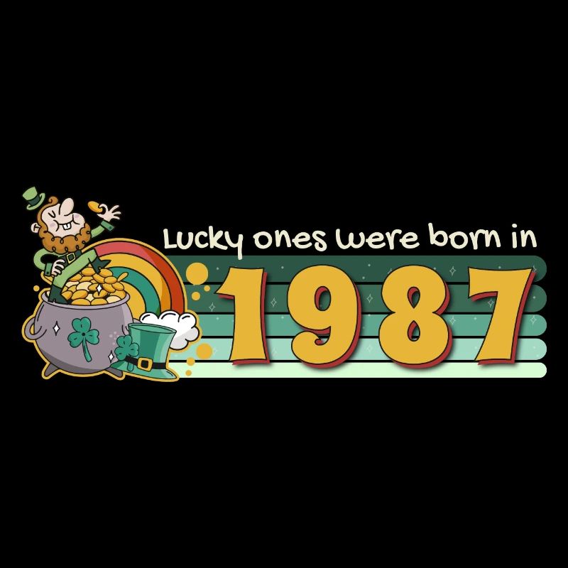 Lucky Ones Were Born in 1987 tee St. Patrick's