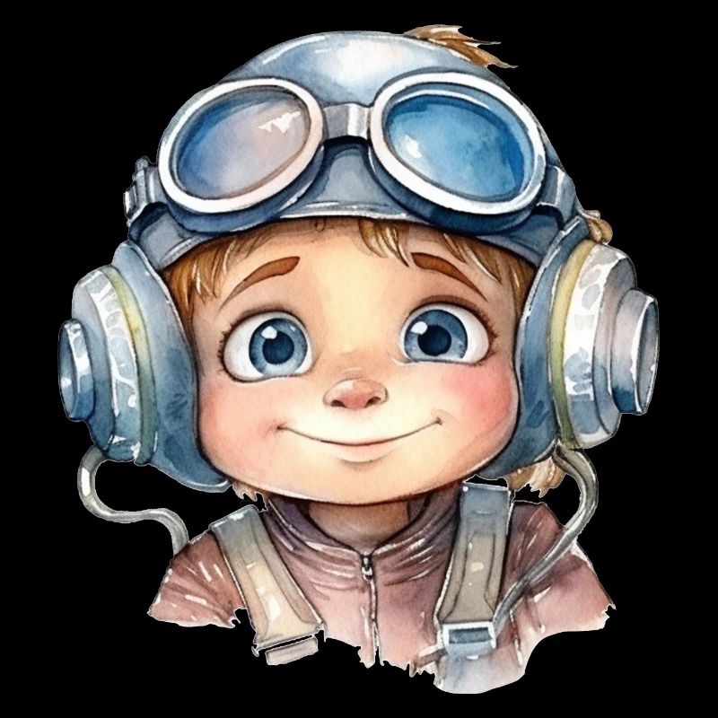 Dessin pilote à l’aquarelle