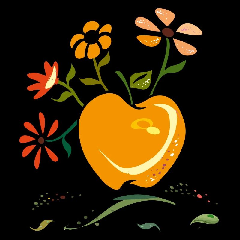 Apple, Flower Greeting