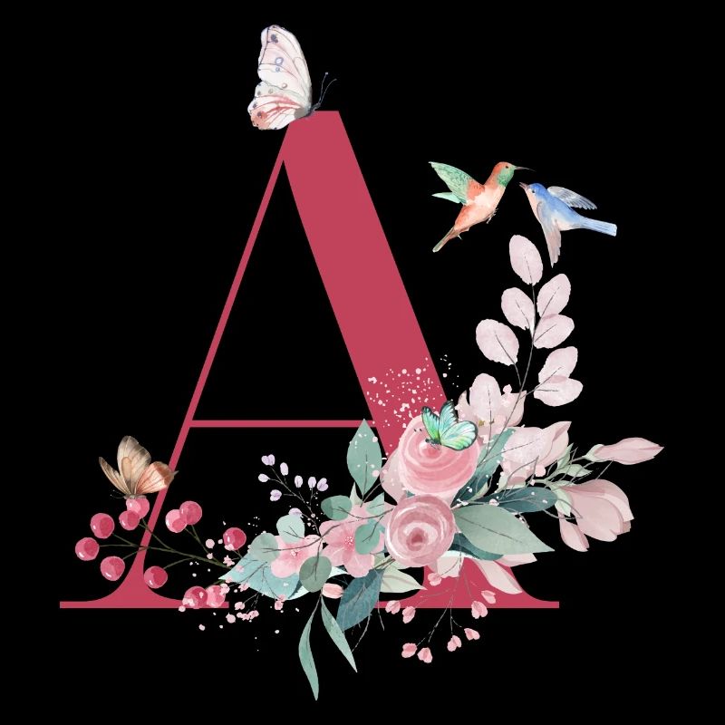 Lettre a floral -idée cadeau