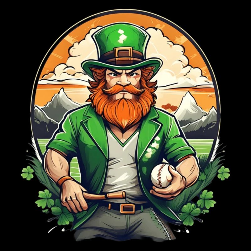 St. Patrick's Day Kleeblatt Baseball