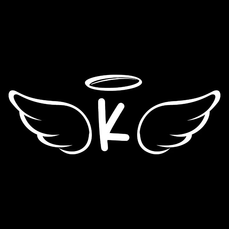 Lettre k ailes d’ange