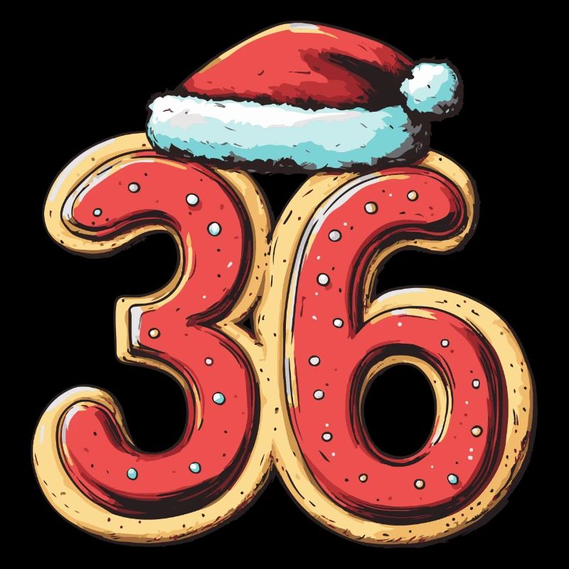 Biscuit de Noël à 36 chiffres