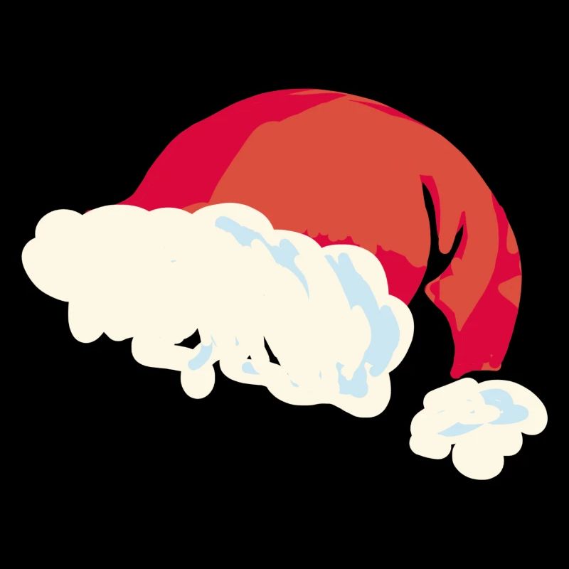 Noël Père Noël chapeau flat design