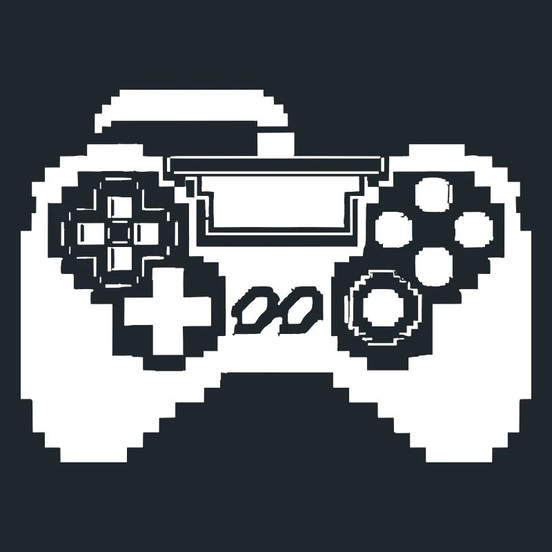 Graphismes pixels de manette de jeu