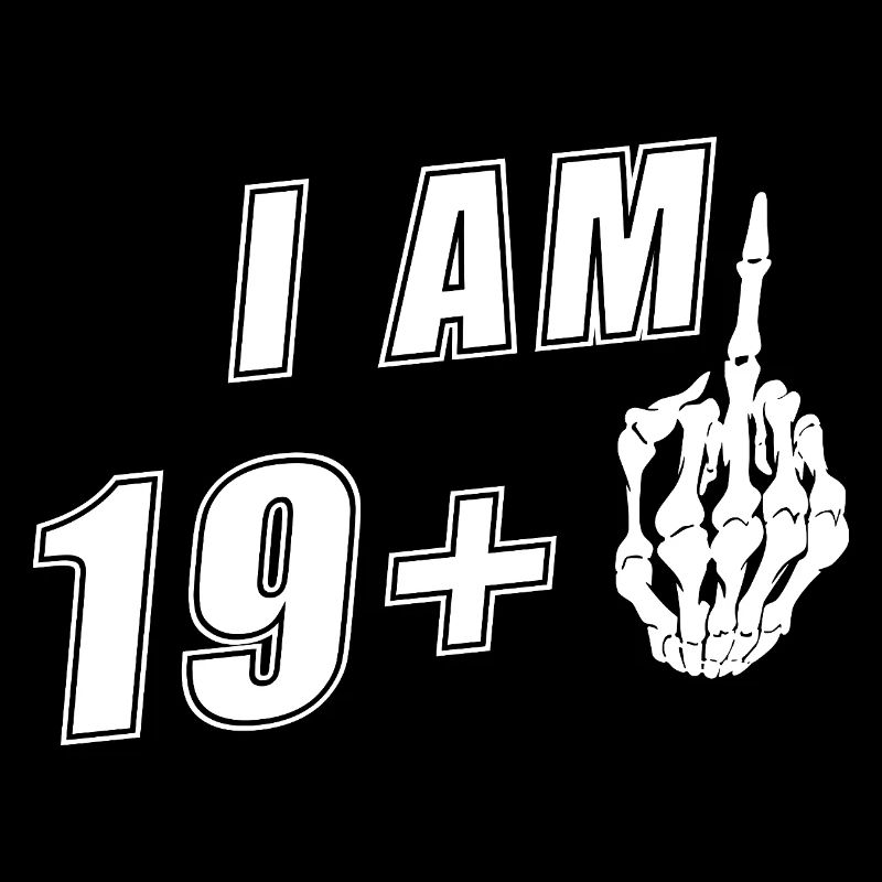 Ich bin19 Plus Mittelfinger Lustiges 20.Geburtstag