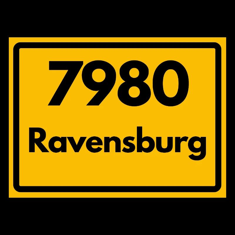 ANCIEN CODE POSTAL RÉTRO 7980 RAVENSBURG HEIMAT