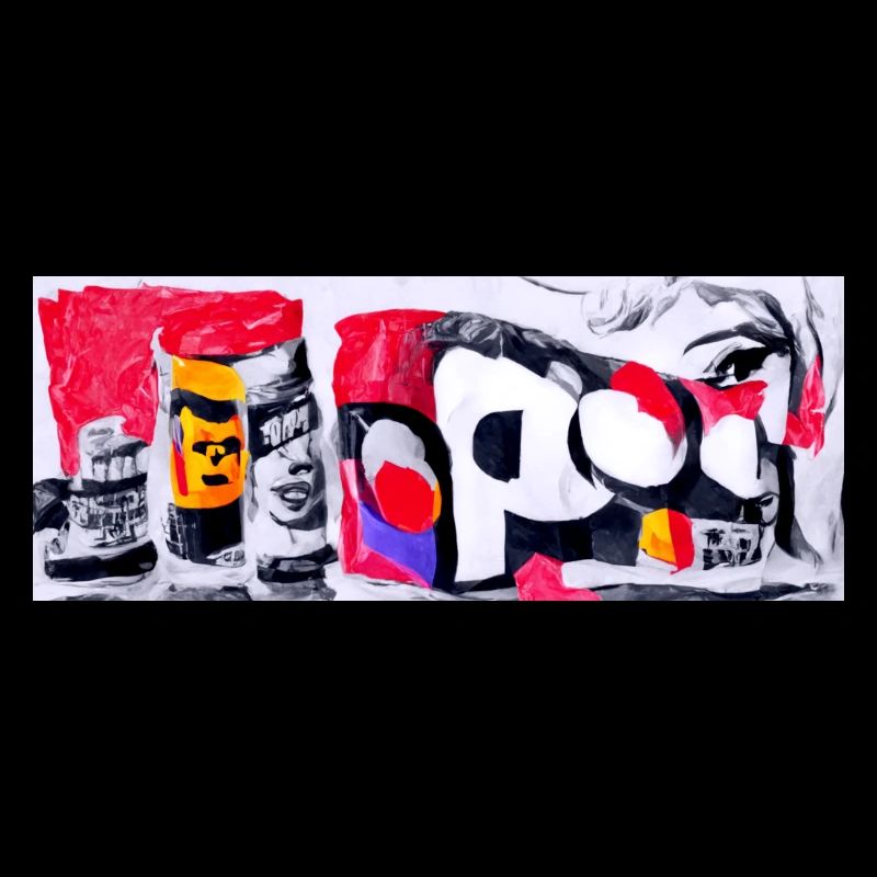 Pop Art 80s Style Banner