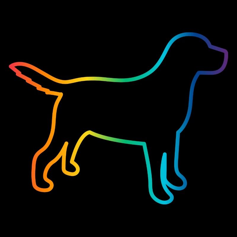 Hundemensch Regenbogenfarben Hundeliebe