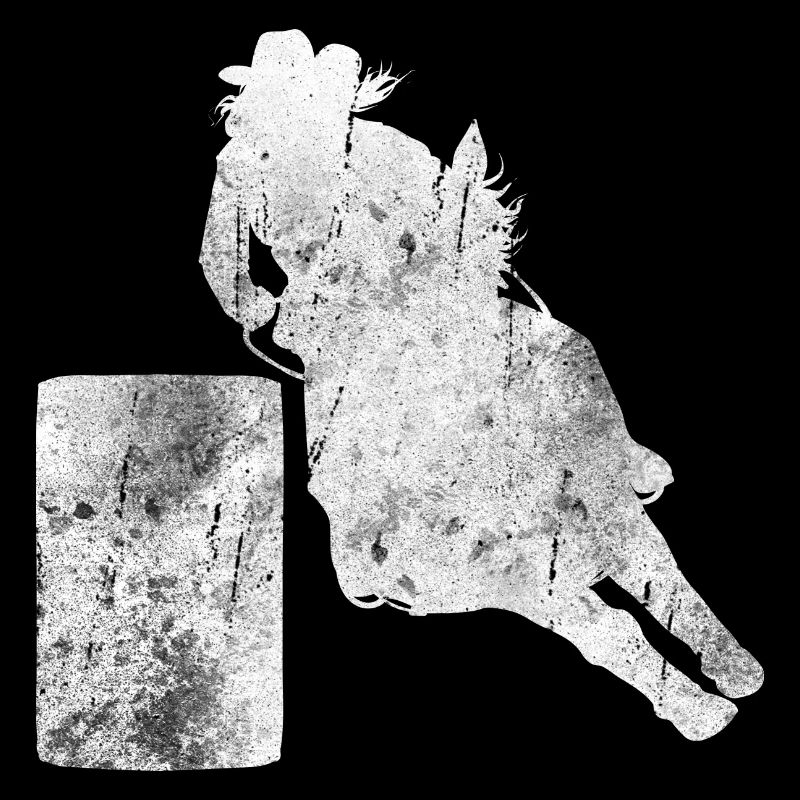 Rodeo Barrel Racing Pferd