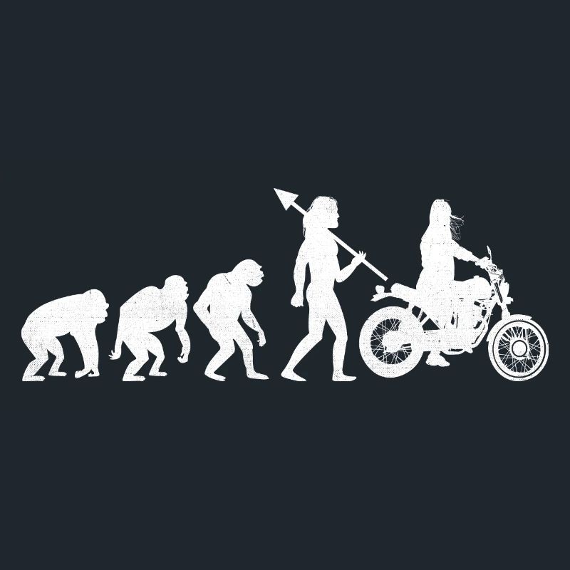 Evolution Motorrad Biker Mutter Motorrad Motorrad Motorrad