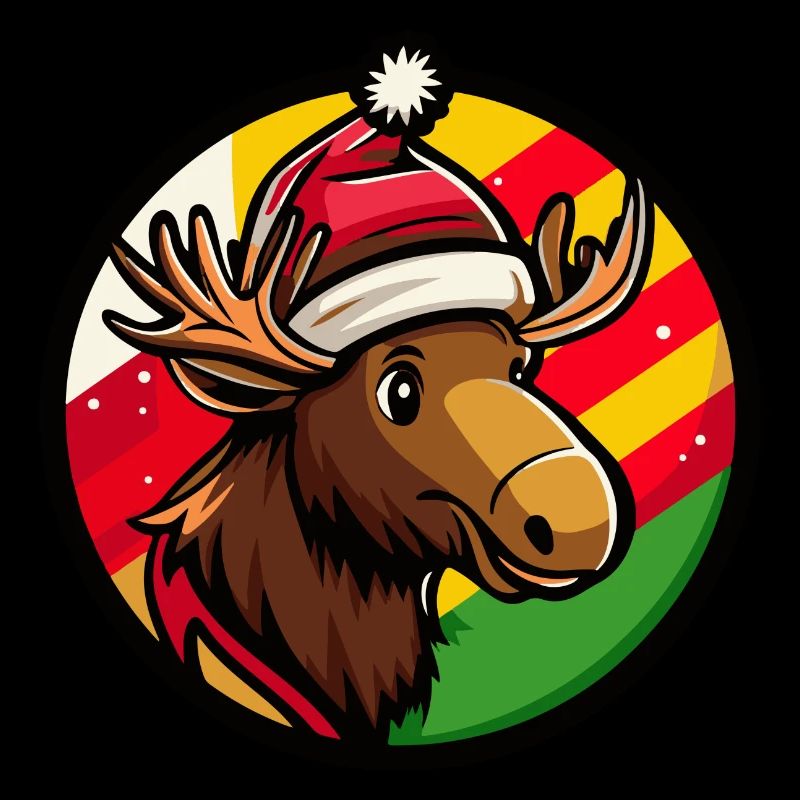 Animal de Noël de l’orignal