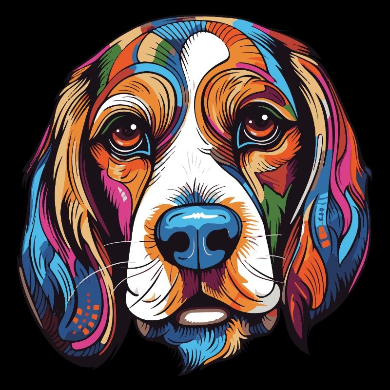 Portrait de chien beagle