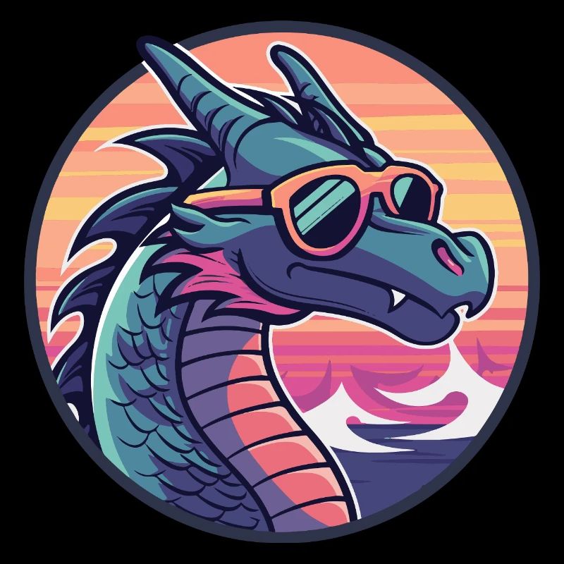 Drache Cool Comic