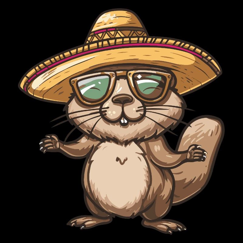 Biber Comic Lustig Sombrero