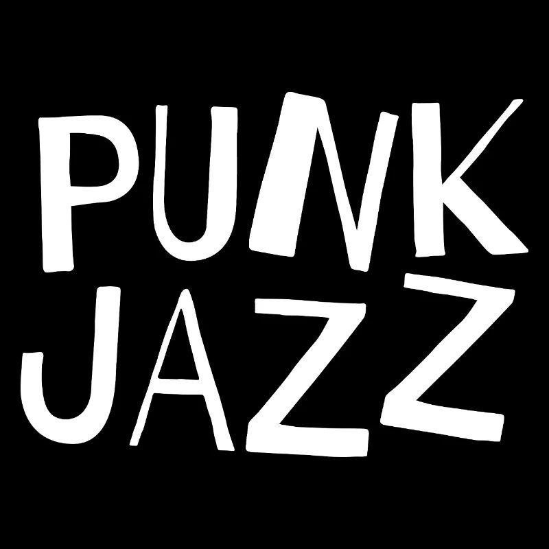 Logo typographique punk jazz Glyphes