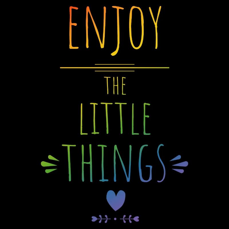enjoy the little things rainbow