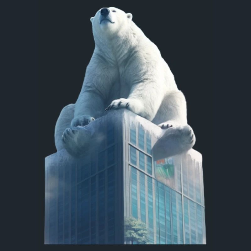 Der Eisbär auf dem Dach