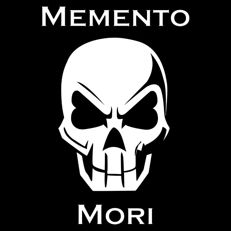 Memento Mori Skull Minimal
