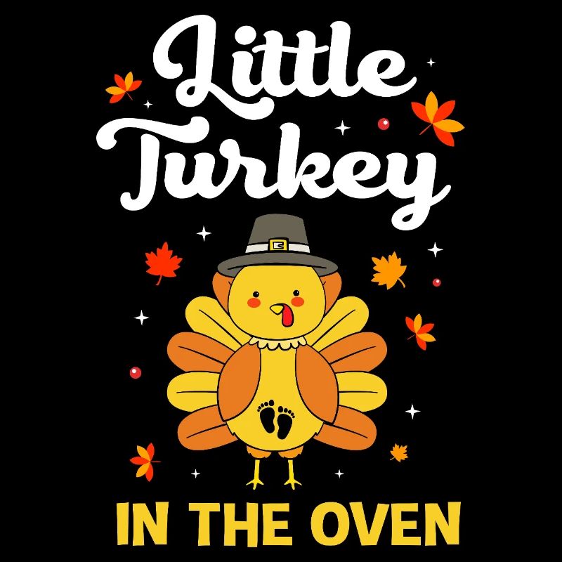 Thanksgiving Gender Reveal Werdende Mutter