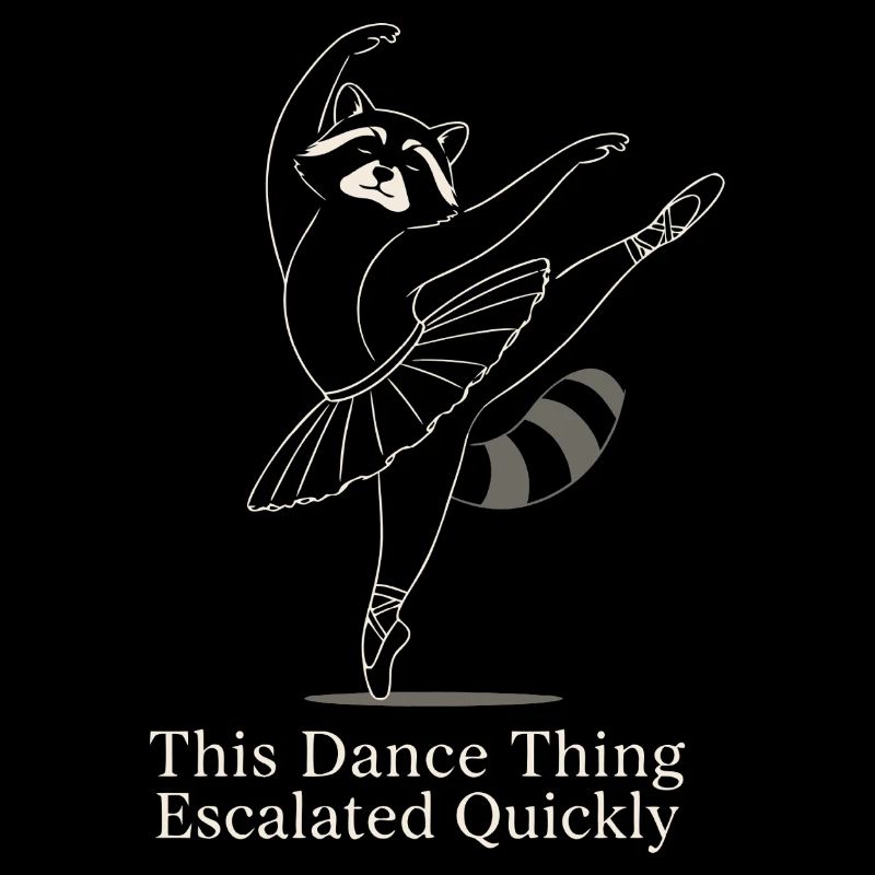 Raton Laveur Danseur de Ballet Humour