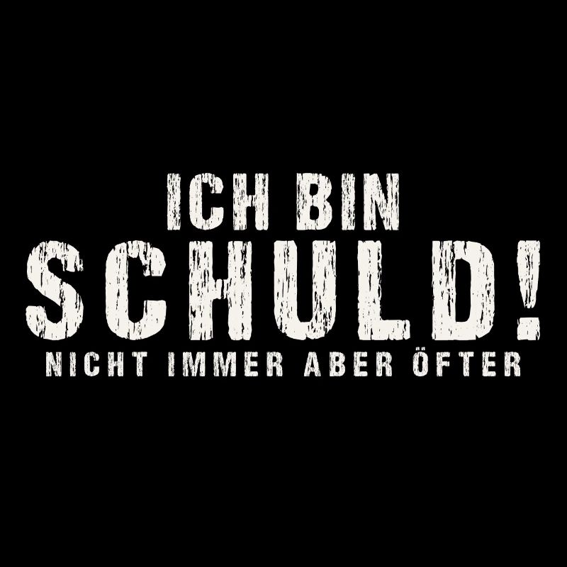 Ich bin Schuld Nicht immer aber öfter