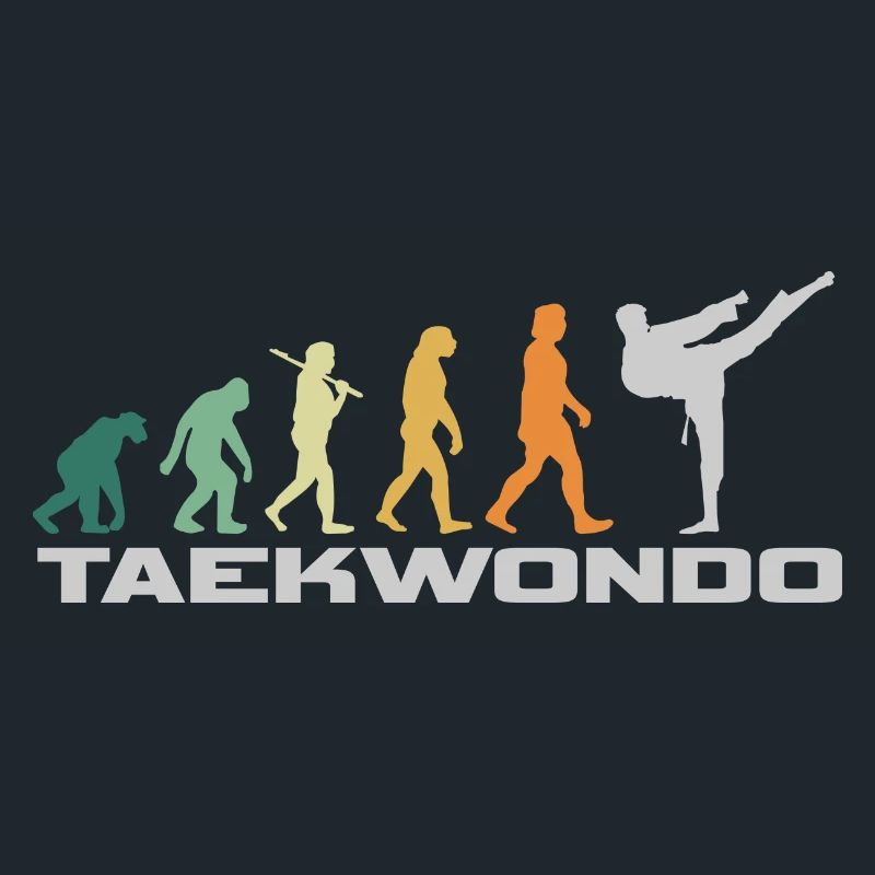 Taekwondo Retro Style - Evolution Mann