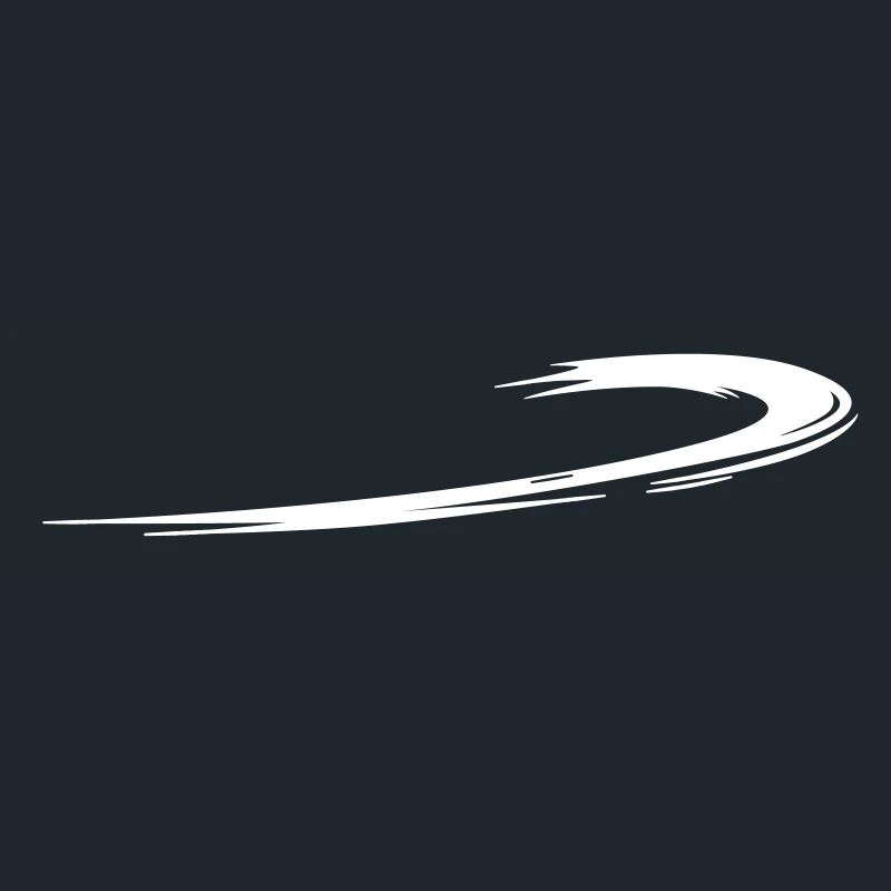 queue incurvée | Graphique-vectoriel