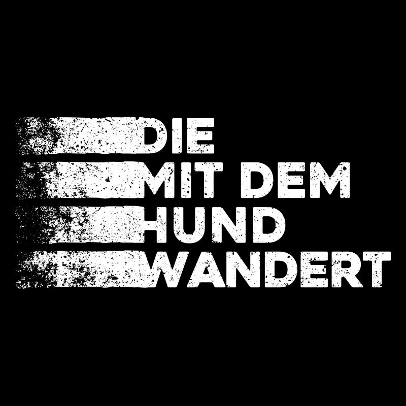 Die mit dem Hund wandert. Wandern Wald Berge Hunde