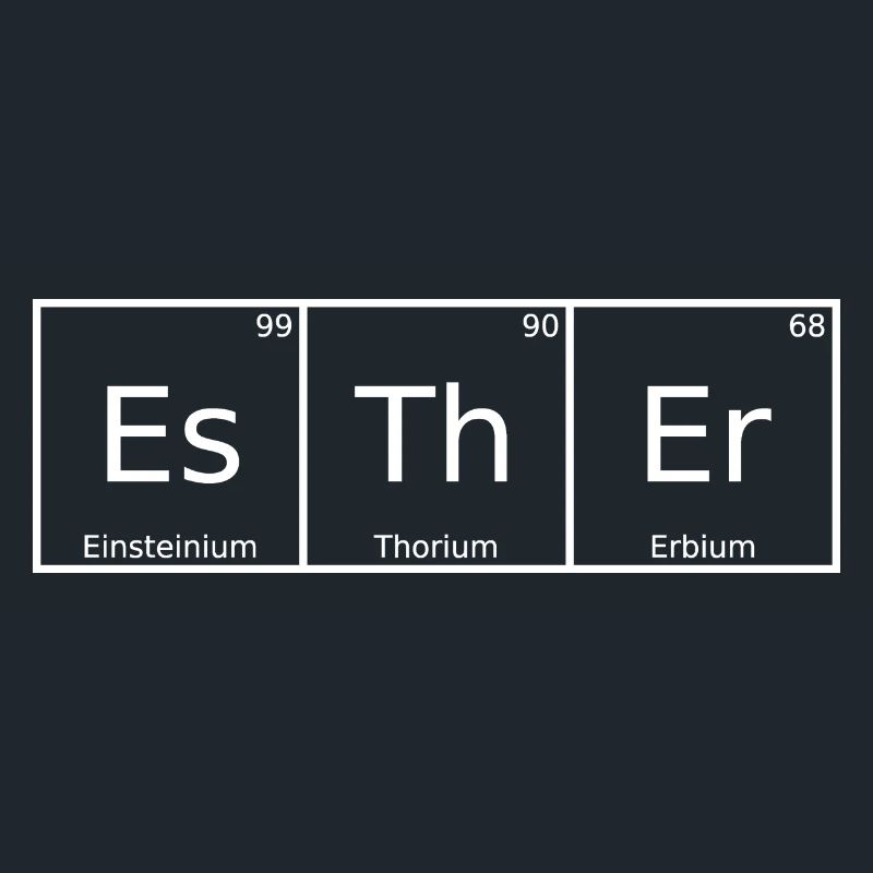 Esther Name First Name Chemistry Periodic Table Elements