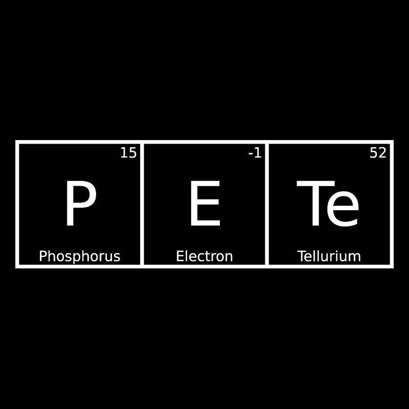 Pete Name Vorname Chemie Periodensystem Elemente